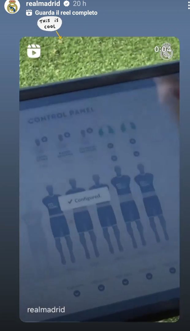 Real Madrid, barriere intelligenti in allenamento- immagine 2