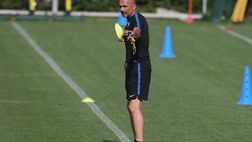 Appiano – Inter in campo in mattinata: palestra, partitella e lavoro tattico
