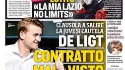 Prima Pagina, Corriere dello Sport: “De Ligt, contratto mai visto. Lazio no limits. Pepé, il Napoli…”