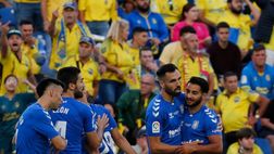Lo spicchio azzurro nella marea gialla: derby e finale, festa Tenerife a Gran Canaria