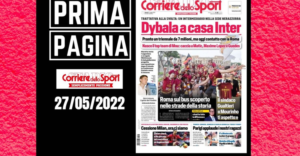 Prima pagina Corriere dello Sport: “Dybala a casa Inter”