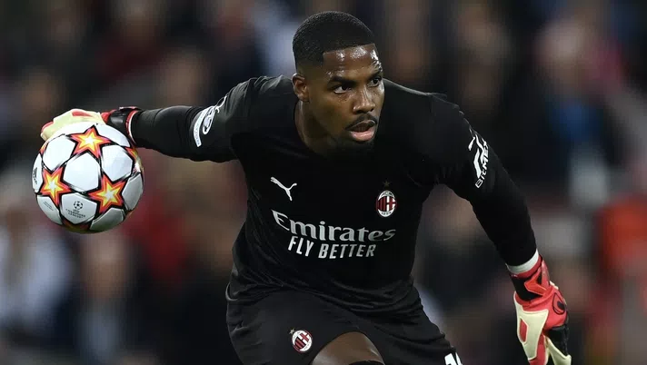 Mike Maignan (portiere AC Milan), qui durante Liverpool-Milan 3-2 della Champions League 2021-2022 | News (Getty Images)