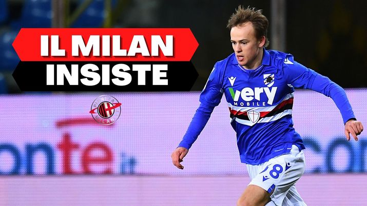 Mikkel Damsgaard (attaccante Sampdoria), obiettivo di calciomercato del Milan | AC Milan News (Getty Images) Mikkel Damsgaard (attaccante Sampdoria), obiettivo di calciomercato del Milan | AC Milan News (Getty Images)