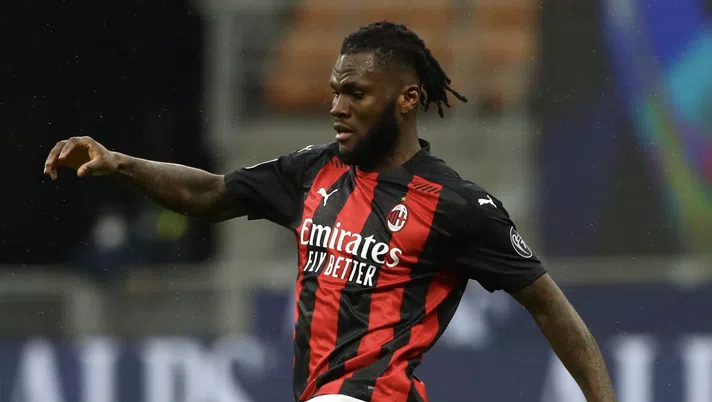 Franck Kessié (centrocampista AC Milan), qui durante Milan-Crotone 4-0 (Serie A 2020-2021) | News (Getty Images)