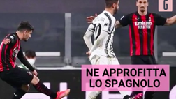 VIDEO Juventus-Milan, Szczesny sbaglia, Brahim Diaz no: il gol dello spagnolo è una prodezza!