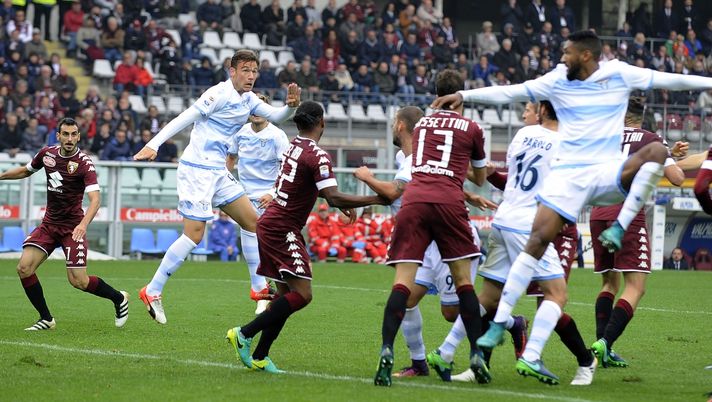 Murgia, indisturbato, salta di testa e insacca il momentaneo 1-2 in Torino-Lazio 