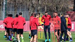 Trigoria, rifinitura pre-Vitesse per la Roma: lavoro su scatti e rapidità