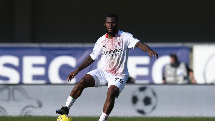 Franck Kessié (centrocampista AC Milan), qui durante Verona-Milan 0-2 (Serie A 2020-2021) | News (Getty Images) 