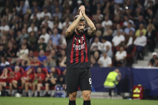 Olivier Giroud AC Milan Salisburgo-Milan 1-1 Champions League 2022-2023