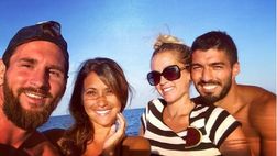 SOCIAL / Leo Messi e Luis Suarez, relax in barca insieme alle rispettive mogli