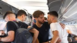 Italia-Inghilterra, Azzurri atterrati a Londra: anche Spinazzola con la squadra