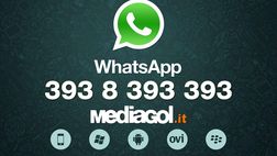 Mediagol: su Whatsapp le notizie più importanti. Leggi come ricevere le nostre notifiche in tempo reale