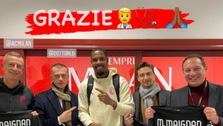 Milan Maignan ringrazia i medici ultime news AC Milan