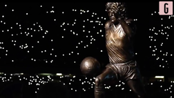 VIDEO Napoli-Lazio: atmosfera da brividi per la statua di Diego Armando Maradona