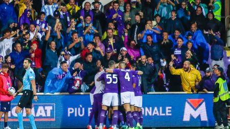 GERMOGLI PH: 18 AGOSTO 2022 FIRENZE STADIO ARTEMIO FRANCHI CONFERENCE LEAUGUE FIORENTINA VS TWENTE NELLA FOTO ESULTANZA GOL GONZALEZ