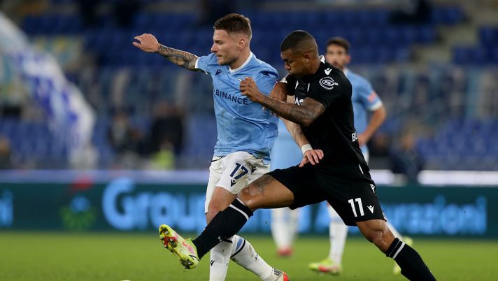 Immobile contro l'Udinese Immobile contro l'Udinese