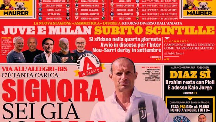 BUONGIORNO CITTACELESTE – LE PRIME PAGINE DEI PRINCIPALI QUOTIDIANI SPORTIVI – GUARDA 