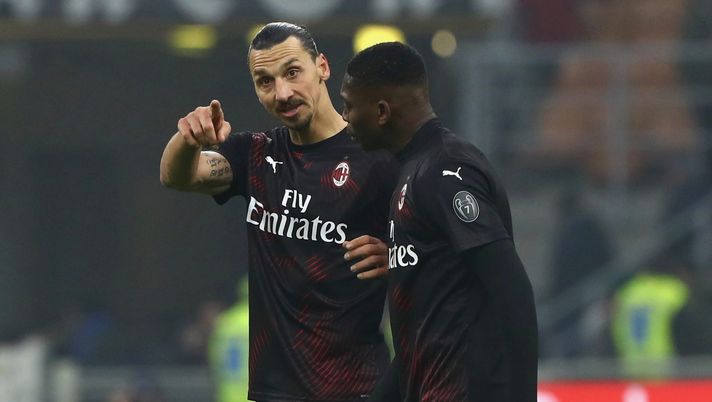 Zlatan Ibrahimovic Rafael Leao AC Milan
