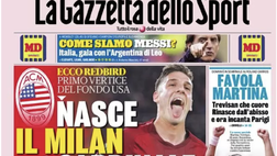 Prima Pagina, La Gazzetta dello Sport: “Il Milan di Cardinale. Come siamo Messi?”