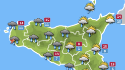 Meteo, Palermo: pioggia costante e nubi sparse, le previsioni di venerdì 10 dicembre