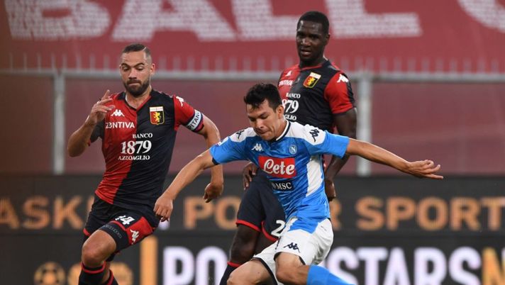 Hirving Lozano in Genoa-Napoli (credits: GETTY Images) 