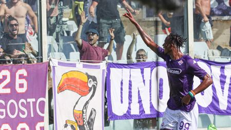 GERMOGLI PH: 3 SETTEMBRE 2022 FIRENZE STADIO ARTEMIO FRANCHI CAMPIONATO SERIE A 2022 - 2023 FIORENTINA VS JUVENTUS NELLA FOTO GOL ESULTANZA KOUAME