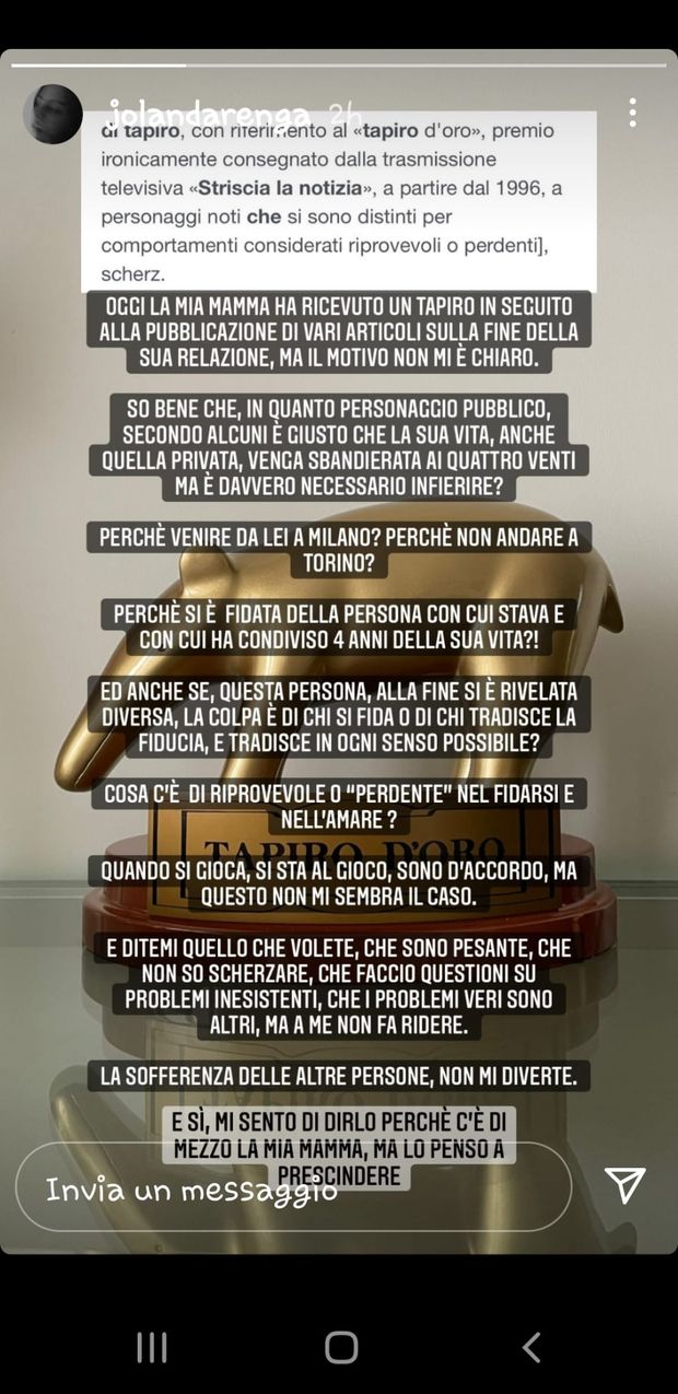 Allegri sparito? Tapiro ad Ambra. La figlia: “Perché infierire? Colpa di chi tradisce”- immagine 2