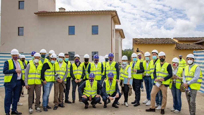 Bagno a Ripoli (FI), visita organizzata per la stampa nel Viola Park, accompagnati da Rocco Commisso, Joseph Commisso, Joe Barone e l'architetto Marco Casamonti 2021-05-18 © Niccolò Cambi/Massimo Sestini 