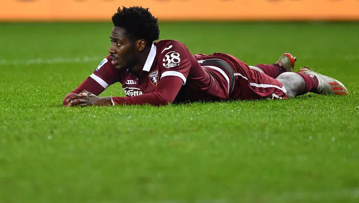 TURIN, ITALY - DECEMBER 21:  Ola Aina of Torino FC looks dejected during the Serie A match between Torino FC and SPAL at Stadio Olimpico di Torino on December 21, 2019 in Turin, Italy.  (Photo by Valerio Pennicino/Getty Images)
