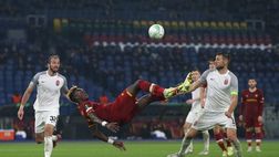 Roma, il gol in rovesciata di Abraham (VIDEO)