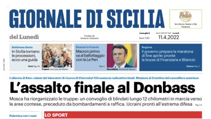 prima pagina