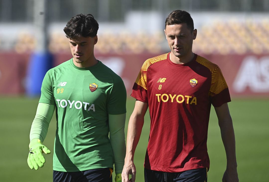 Trigoria, l’allenamento prima della partenza per Genova – FOTO GALLERY - immagine 7