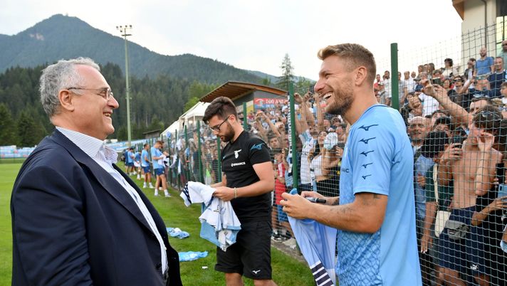 Claudio Lotito e Ciro Immobile