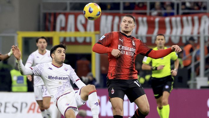 Luka Jovic AC Milan Milan-Fiorentina 1-0 Serie A 2023-2024