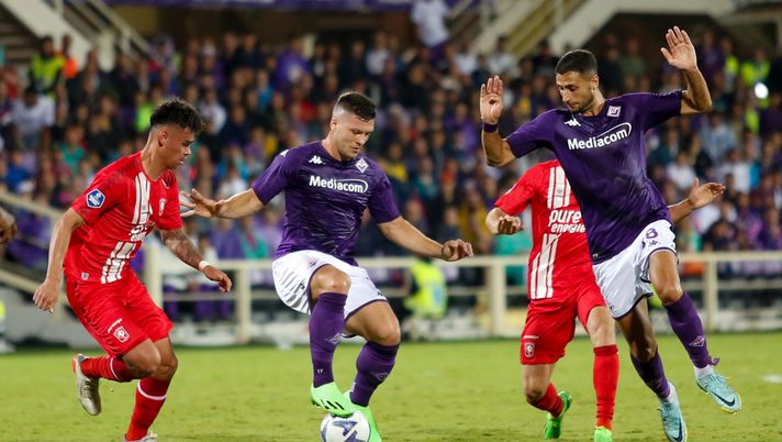 GERMOGLI PH: 18 AGOSTO 2022 FIRENZE STADIO ARTEMIO FRANCHI CONFERENCE LEAUGUE FIORENTINA VS TWENTE NELLA FOTO JOVIC Jovic Fiorentina