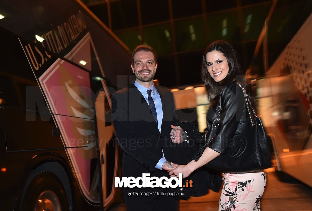  12 marzo 2017: in occasione di Palermo-Roma 0-3, Paul Baccaglini porta con sé al Renzo Barbera la First Lady, Thais Souza Wiggers 