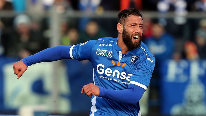 EMPOLI, ITALY - JANUARY 22: Levan Mchedlidze of Empoli FC reacts during the Serie A match between Empoli FC and Udinese Calcio at Stadio Carlo Castellani on January 22, 2017 in Empoli, Italy.  (Photo by Gabriele Maltinti/Getty Images) 