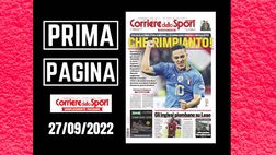 Prima pagina Corriere dello Sport: “Che rimpianto!”