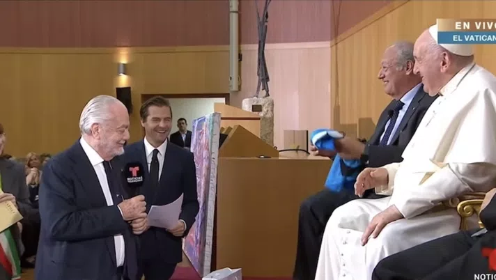 De Laurentiis a Papa Francesco: “Non può venire al Maradona ma le faccio una proposta” - immagine 1