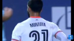 VIDEO / L’ex interista Montoya chiama palla e firma il gol del 3 a 2 per il Valencia