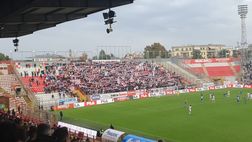 Vicenza-Padova, la gioia dei tifosi biancoscudati al gol di Radrezza