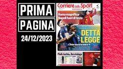 Prima pagina Corriere dello Sport: “L’Inter detta legge”