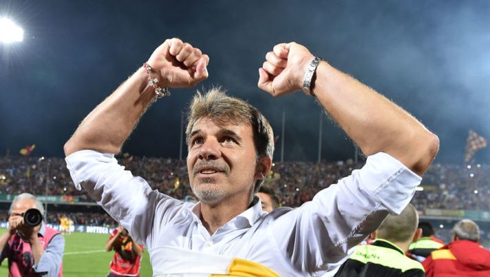 BENEVENTO, ITALY - JUNE 08: Marco Baroni head coach of Benevento Calcio celebrates the victory after the Serie B Play off Final match between Benevento Calcio and Carpi FC at Stadio Ciro Vigorito on June 8, 2017 in Benevento, Italy. (Photo by Giuseppe Bellini/Getty Images) Benevento, tre assenze pesanti: fuori Iemmello, Ciciretti e D’Alessandro - immagine 1