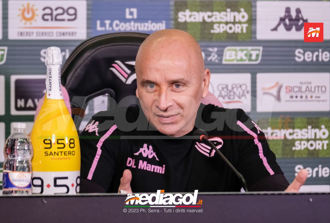 FOTO PALERMO, verso il l’Ascoli: Mister Eugenio Corini in sala stampa (Gallery) - immagine 14