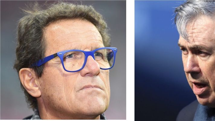 Fabio Capello e Carlo Ancelotti (ex giocatori ed ex allenatori AC Milan) | AC Milan News (Getty Images) 