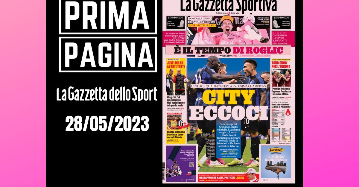 Prima pagina Gazzetta dello Sport: “City eccoci”