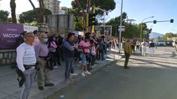 VIDEO Palermo-Virtus Entella, tifosi già in attesa davanti ai tornelli del “Barbera”