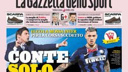 Prima Pagina, La Gazzetta dello Sport: “Conte, solo Paredes. Milan a benzina verde”