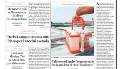 Prima Pagina, La Repubblica-Palermo: “Caldo record, anche l’acqua sta male”