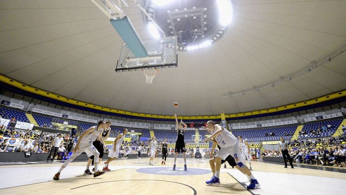 TURIN, ITALY - APRIL 28: Matteo Berti of Unipol in action during the Italian Basketball Under 20 Championship final match between Universo Treviso and Virtus Unipol Bologna at PalaRuffini on April 28, 2018 in Turin, Italy. (Photo by Filippo Alfero/Getty Images) TURIN, ITALY - APRIL 28: Matteo Berti of Unipol in action during the Italian Basketball Under 20 Championship final match between Universo Treviso and Virtus Unipol Bologna at PalaRuffini on April 28, 2018 in Turin, Italy. (Photo by Filippo Alfero/Getty Images)